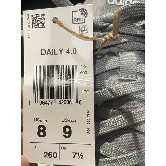 Adidas Daily 4.0 Men’s Athletic Shoe Grey Sneakers Trainers Footwear - Picture 13 of 16